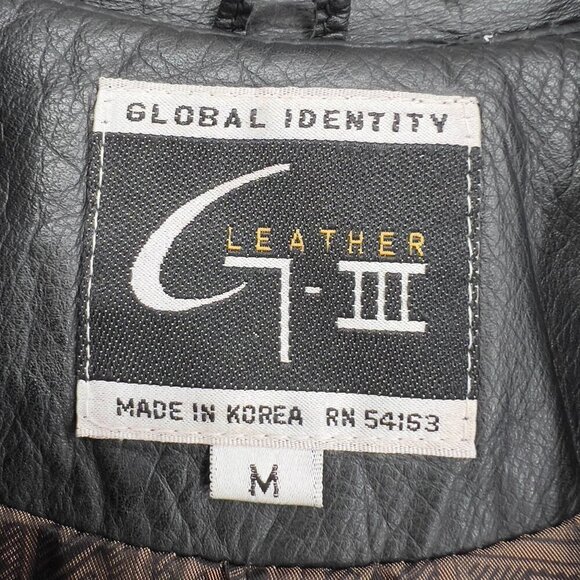 Global Identity lll Padded Shoulders Leather Trench Coat Women's M - Picture 7 of 10